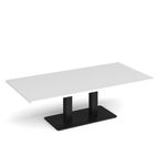 Eros rect coffee table twin uprights