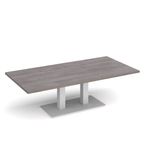 Eros rect coffee table twin uprights