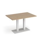 Eros rect dining table twin uprights