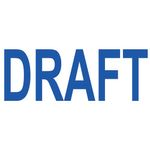 Colop Green Line Word Stamp Draft Blue