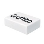 Graffico White Plastic Erasers Pk45