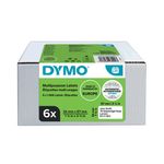 Dymo Multipurp Labels 32mmx57mm Pk6