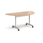 Semi circular fliptop meeting table