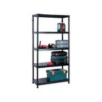 Barton 5 Shelf 1840X900X400Mm Black