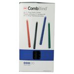 Acco Bindingcomb A4 14Mm 21R Blk Pk100