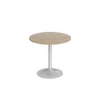 Genoa circular dining table trumpet base