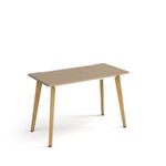 Giza wooden leg 600mm deep desk