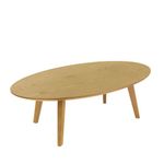 Hanna oval shaped coffee table