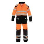 Hove Hi Vis Coverall Org/Blk Size 36