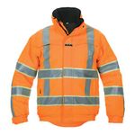 India Hi Vis Pilot Jacket Orange M