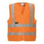 Hi Vis Flame Ret A/S Wcoat Org S/M