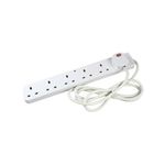 Hidist 6Gang Surge Protect Ext Lead Wht