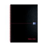 Notebook A4 Ft Perf Black And Red B79019