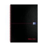 Notebook A4 Ft Perf Black And Red B79019