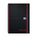 Black N Red A5 Polyprop Notebook Ruled