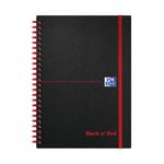 Black N Red A5 Polyprop Notebook Ruled