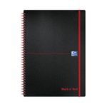Black N Red A4 Polyprop Notebook Ruled