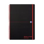Black N Red A4 Recy Poly Wire Notebk