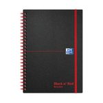 Black N Red Recyc A5 Poly Wire Notebk