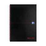 Notebook A4 Indexed Black And Red M67005