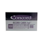 Concord Recd Crd 5X3 Ast Pk100 16099/160