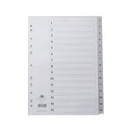 Concord Index Pvc A4 1-15 Grey 62605