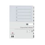 Concord Index Unpunched A4 1-10 75201