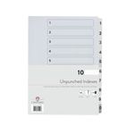 Concord Index Unpunched A4 1-10 75201