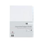 Concord Index Unpchd A4 10Part Wht 75801