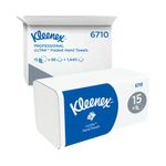 Kleenex U/Soft H/Towels 3Ply Wh P15