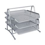 Qconnect 3 Tier Letter Tray Silver