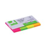 Q Connect Quick Tabs 20X50 Neon Pk160