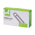 Q Connect Paperclips 32Mm Lipped Pk100