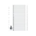 Q-Connect Index 1-20 Polyp Wht Pk10