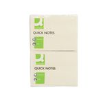 Q Connect Quick Notes 12X75X100 Yellow