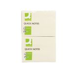 Q Connect Quick Notes 12X75X100 Yellow