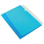 Q Connect Cut Flush Folders P100 Blue