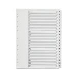 Q Connect Index A-Z 20Pt Brd Reinf White