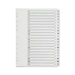 Q Connect Index A-Z 20Pt Brd Reinf White