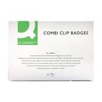 Q Connect Combination Badge 54X90Mm Pk50