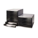 Q Connect Drawer Set 5 Drawer Black/Grey