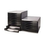 Q Connect Drawer Set 5 Drawer Black/Grey