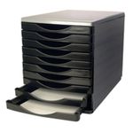 Q Connect Drawer Set 10 Drawer Blk/Grey