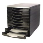 Q Connect Drawer Set 10 Drawer Blk/Grey