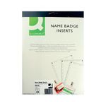 Q Name Badge Inserts 54X90Mm Kf02289