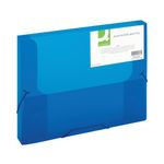 Q Connect Elasticated Boxfile Blue