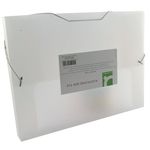 Q Connect Elasticated Boxfile Clear