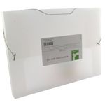 Q Connect Elasticated Boxfile Clear