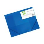 Q Connect Elasticated Folio Blue