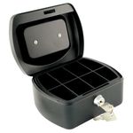 Q Connect 6In Cash Box Black